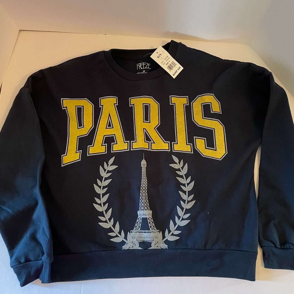 PARIS Sweatshirt NWT size M by Freeze